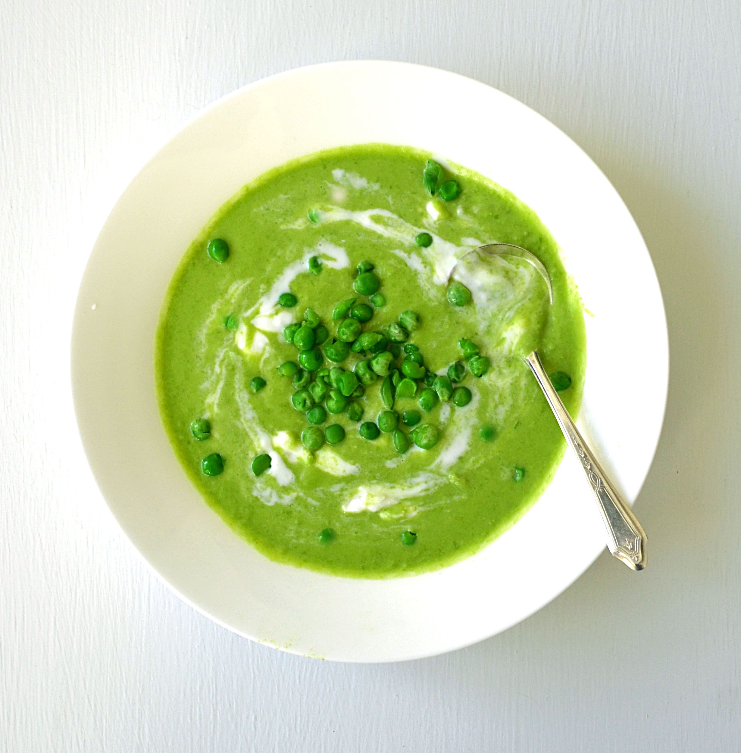 Cure Winter Blues: Fresh Thai Vegan Pea Soup from Humble Frozen Peas
